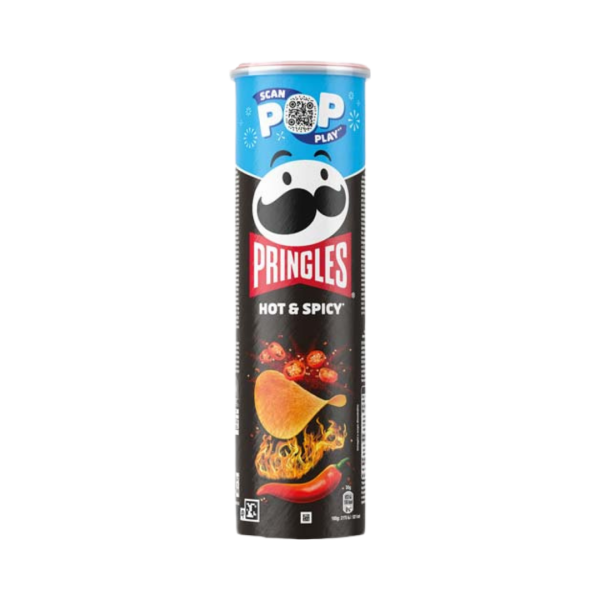 Pringles Hot & Spicy, 185 Gramm Dose